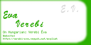 eva verebi business card